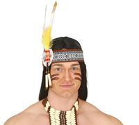 FIESTAS GUIRCA Ruban avec plumes indiennes/A Extra