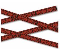 Fiestas Guirca Ruban Plastique SIGNALISATION Zone Infection 6M - Décoration spécial Halloween - Thème(s) : Circus ensanglanté