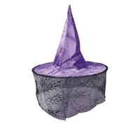 FIESTAS GUIRCA, S.L. Chapeau de Sorcière Lila avec Voile