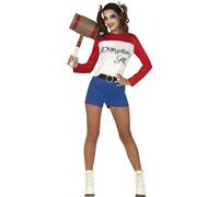 FIESTAS GUIRCA, S.L. Déguisement Crazy Dangerous pour femme Taille S, 34-36