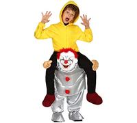 FIESTAS GUIRCA, S.L. Déguisement de clown diabolique pour enfant Taille L (10/12 ans)