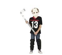 FIESTAS GUIRCA, S.L. Déguisement de joueur de hockey pour enfant M (7/9 ans), Noir