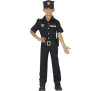 FIESTAS GUIRCA, S.L. Déguisement de Policier Officiel pour garçon M-(7/9 Ans)