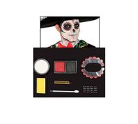 FIESTAS GUIRCA, S.L. Kit de Maquillage de Dia de Los Muertos