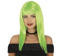 FIESTAS GUIRCA, S.L. Perruque Verte Cheveux Longue Eco