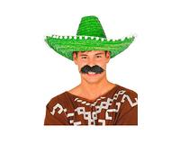 Fiestas Guirca – Chapeau mexicain en paille 50 cm Vert