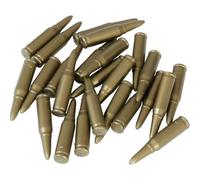 FIESTAS GUIRCA | Sac de 25 Balles Factices (Taille Unique) - Accessoire Décoratif pour Fêtes Déguisées, Carnaval, Halloween, Policiers, Militaires, Voleurs - Adulte Enfant - Bronze
