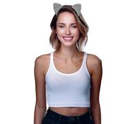 FIESTAS GUIRCA | Serre-tête de Souris Argenté (Taille Unique) - Accessoire pour Déguisement de Souris et Animaux - Idéal pour Fêtes Déguisées, Carnaval et Halloween - Unisexe - Argenté