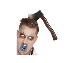 FIESTAS GUIRCA Serre-tête effet hache collé sur la tête pour déguisement d'horreur