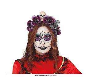 FIESTAS GUIRCA Serre-tête fleurs grises, Gris