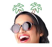 FIESTAS GUIRCA | Serre-tête Palmiers Métallique Vert (Taille Unique) - Accessoire de Costume pour Fêtes d'Été, Hawaii et Remises de Diplômes - Unisexe - Vert