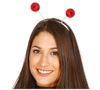 FIESTAS GUIRCA Serre-tête pour femme Coccinelle rouge noir Mini Bopper Bopper