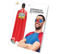 FIESTAS GUIRCA | Set de Super-héros - Ensemble d'Accessoires pour Costume de Super-héros et Vilains - Idéal pour Fêtes Costumées, Carnaval et Halloween - Adulte Unisexe - Multicolore