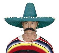 FIESTAS GUIRCA | Sombrero Mexicain en Paille (60 cm) - Accessoire de Fête pour Célébrations d'Été et Remises de Diplômes - Idéal pour Événements Thématiques du Mexique et Fêtes Déguisées