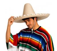 FIESTAS GUIRCA | Sombrero Mexicain en Paille (60 cm) - Accessoire de Fête pour Célébrations d'Été et Remises de Diplômes - Idéal pour Événements Thématiques du Mexique et Fêtes Déguisées