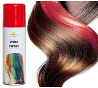 FIESTAS GUIRCA | Spray pour Cheveux Rouge (125ml) - Maquillage en Spray pour Halloween, Anniversaires, Nouvel An et Célébrations - Accessoire de Costume pour Adultes et Enfants - Rouge