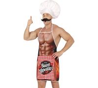 FIESTAS GUIRCA | Tablier avec Surprise (Taille Unique) - Accessoire de Costume pour Enterrement de Vie de Garçon et Fêtes de Médecins - Idéal pour Célébrations et Événements - Adultes - Multicolore