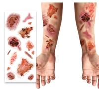 Planche de tatouages plaies infectées