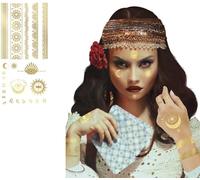 FIESTAS GUIRCA - TATOUAGES ÉPHÉMÈRES MÉDIUM VOYANT CARTOMANCIEN OR