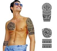 FIESTAS GUIRCA - Tatouages ÉPHÉMÈRES Spirituel POLYNÉSIEN Noir