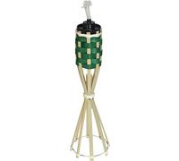 FIESTAS GUIRCA | Torche de Table Décorative (35 cm) - Éclairage et Effets pour Décoration de Fêtes d'Été et de Graduation - Idéal pour Thèmes Hawaïens et Tropicaux - Naturel et Noir