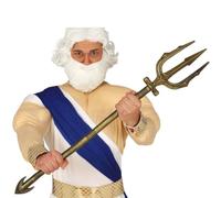FIESTAS GUIRCA | Trident Démontable Doré (94 cm) - Accessoire pour Déguisement Romain Grec Dieu de la Mer Méchant Super-héros Carnaval Halloween Mascarade Adulte Enfant - Or