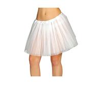FIESTAS GUIRCA | Tutu Blanc pour Femme (Taille Unique) - Accessoire de Costume pour Halloween, Carnaval et Fêtes à Thème - Idéal pour Costumes de Danseuse, Ange et Mariée - Blanc