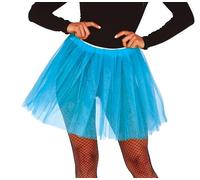 FIESTAS GUIRCA | Tutu Bleu Clair pour Femme (Taille Unique) - Accessoire de Costume Textile pour Halloween, Carnaval et Fêtes à Thème - Idéal pour Costumes de Danseuse, Ange, Mariée et Plus