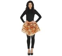 FIESTAS GUIRCA | Tutu Citrouille avec Lumière (40 cm) - Accessoire de Costume pour Halloween et Fêtes Costumées - Idéal pour Femme - Orange