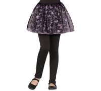 FIESTAS GUIRCA | Tutu Noir Calavera Pirate (30 cm) - Accessoire Enfant pour Costume d'Halloween et Fêtes de Pirates - Idéal pour Enfants - Noir