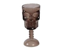 Fiestas GUiRCA VERRE À PIED PLASTIQUE RÉUTILISABLE CRÂNE 18CM