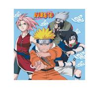 FIESTORA, Naruto Lot de 20 serviettes pour fête d'anniversaire à thème, design coloré et amusant, jetables et absorbants
