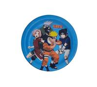 FIESTORA, Naruto Lot de 8 assiettes en carton jetables et solides pour fête d'anniversaire 18 cm