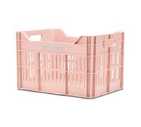fietskrat 30 liter polypropyleen warm roze