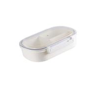 Fieuaah Boîte à lunch multi-compartiments avec couvercle étanche, L SIZE | Boîte à déjeuner divisée empilable avec joint en silicone, idéale pour les collations et les pique-niques