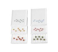 Fieuaah Collection Manuelle d ' Outils de modélisation d ' Argile | Plaques à rouler striées en PET, assortiment de six pièces pour fabriquer des perles, de sculpture rond