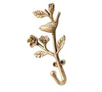 Fieuaah Crochet en alliage pour oiseaux, avec accent de branche, D | Accent en alliage avec détail de branche d ' oiseau, pour entrée, salle de bain, chambre à coucher, cuisine, chapeau,