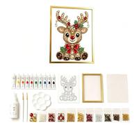 Fieuaah Ensemble d ' Art de décoration de Noël avec œuvres d ' Art, C | Projet pratique créatif pour les activités familiales et l ' exposition de maisons de vacances