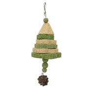 Fieuaah Jouet à mâcher en de Luzerne Timothy, Teething strin | Guirlande pour petits animaux de compagnie, en cage avec crochet en métal et grignotage quotidien