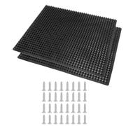 Fieuaah Tapis à gratter Robuste pour Animaux de Ferme, 2 pièces, | Poteau à gratter en plastique avec 40 clous pour divers animaux de compagnie et de ferme, fournitures de toilettage