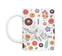 Fieuaah Tasse en céramique avec de conception de, White 15OZ | Les maternités artistiques inspirent, tasse à thé en céramique, tasse à café, idéale pour un usage quotidien,