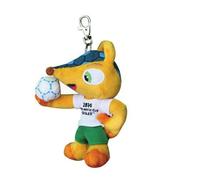 FIFA 2014 - Porte clef peluche Fuleco mascotte officielle 13cm