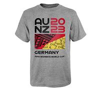 FIFA T-Shirt Officiel 2023 pour Femme Coupe du Monde de Football 2023 - T-Shirt Supporter de l'Allemagne (1 pièce)