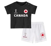 FIFA Unisex Kinder Official World Cup 2022 Tee & Short Set, Toddlers, Canada, Team Colours, Age 2, Red, Small