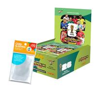 FIFA World Cup Adrenalyn XL 2026-1 Fat Pack Box (10 Fat Packs) (original) + pochettes collect-it exclusives (paquet de marque propre)