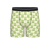 fifbird Boxer long pour homme Motif grenouille de dessin animé, Adorable grenouille de dessin animé, L