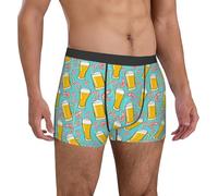 fifbird Boxer pour homme - Culotte d'été respirante avec ceinture élastique - Motif crevettes, multicolore, S
