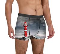 fifbird Boxer pour homme - Phare 3D dans le surf Slip respirant avec ceinture élastique, multicolore, S