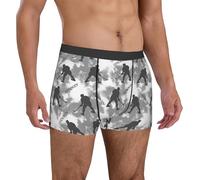 fifbird Boxer pour homme - Slip respirant pour joueurs de hockey cool gris avec ceinture élastique, multicolore, L