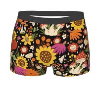 fifbird Boxer respirant et léger pour homme, Champignons tournesols, M
